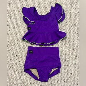 Kandi Kouture Vibrant Purple Top Size CM 5/6